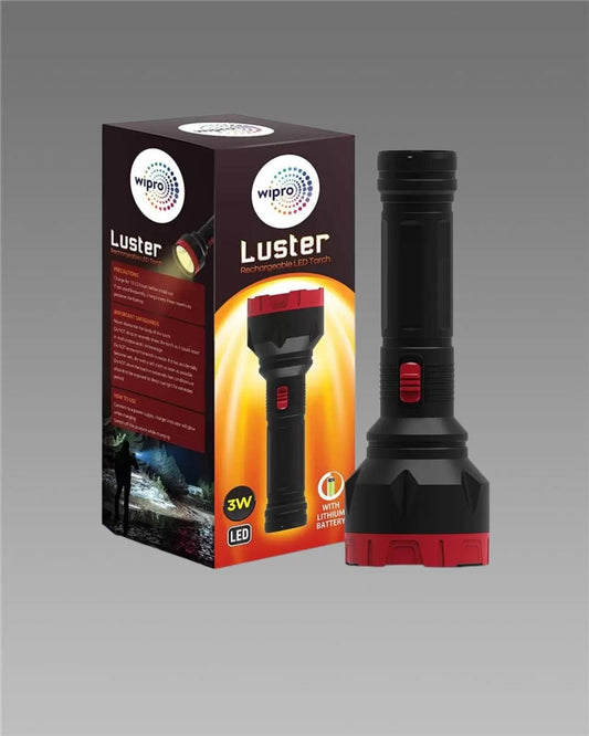 Led Bright Rechargeable Torch (Assorted Color)